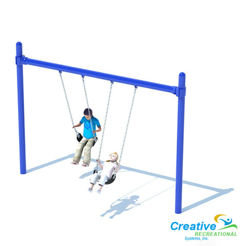 5” SINGLE POST SWING FRAME (8') - 1 BAY