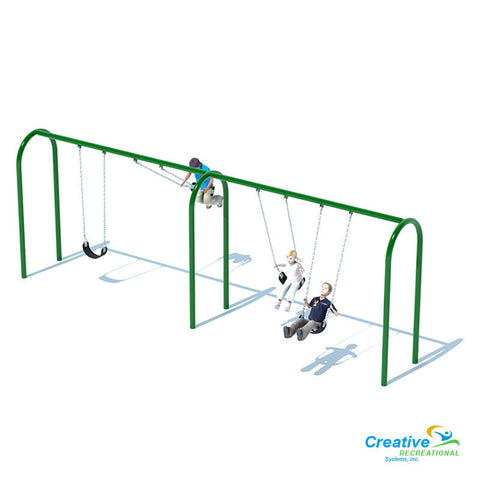 3.5” ARCH SWING FRAME (8’) - 2 BAY