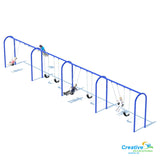 3.5” ARCH SWING FRAME (8’) - 4 BAY