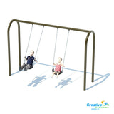 3.5" Arch Swing Frame 8ft - 1 Bay