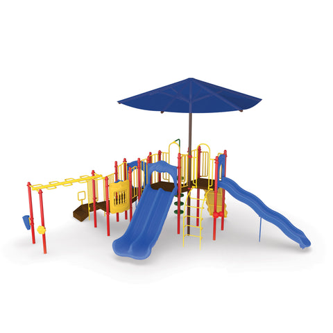 Slide Mountain with Shade UPLAY-043 | Commercial Playground Equipment